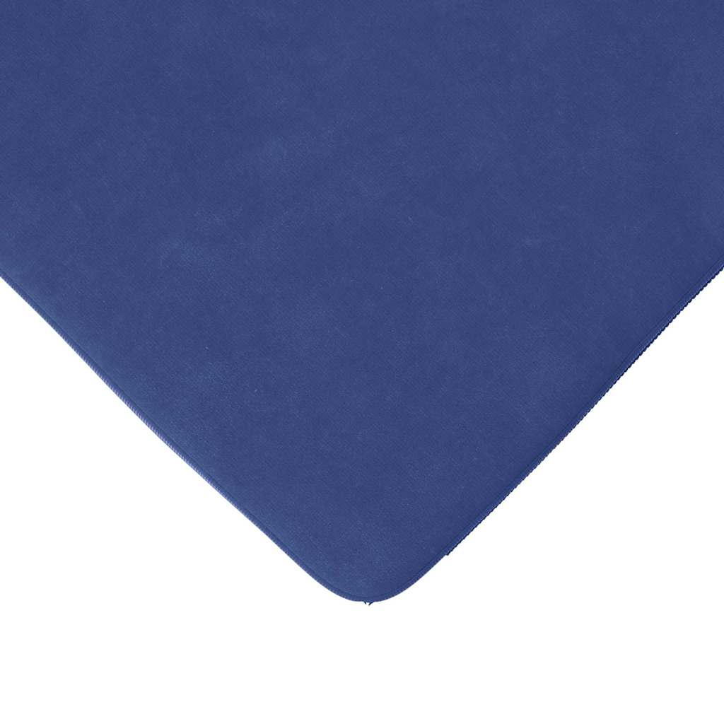 Coussins d'assise 4 pcs bleu police 40 x 40 x 3 cm velours