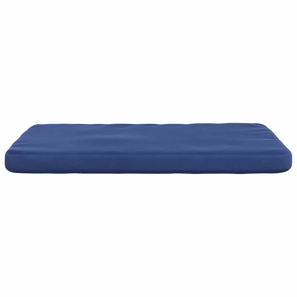 Coussins d'assise 4 pcs bleu police 40 x 40 x 3 cm velours
