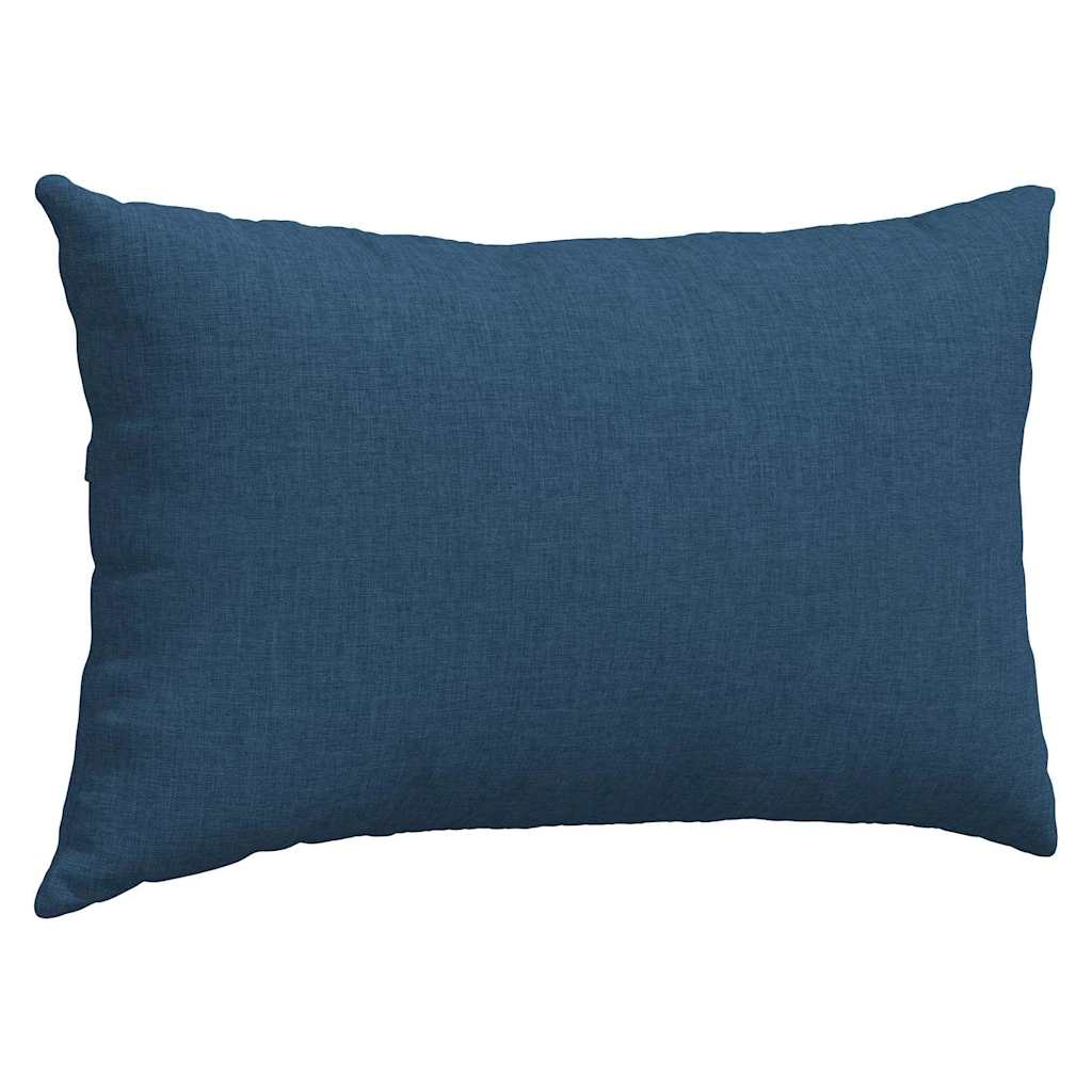 Coussins de canapé 2 pcs Bleu 50 x 30 cm Tissu