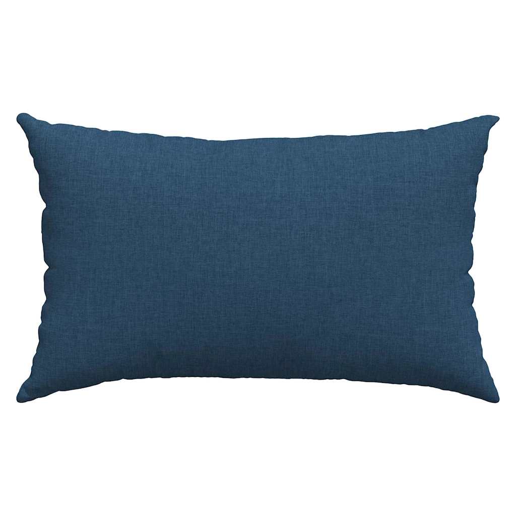 Coussins de canapé 2 pcs Bleu 50 x 30 cm Tissu