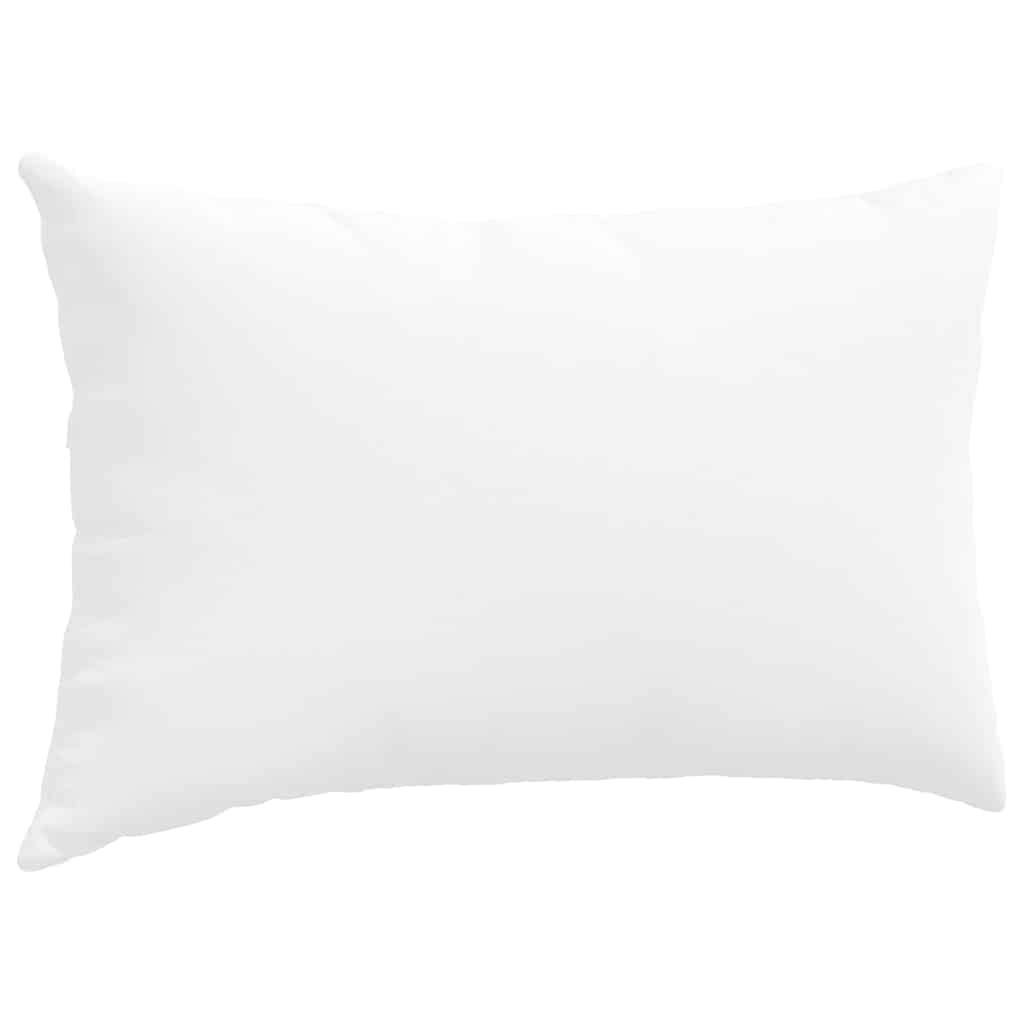 Sofa Cushions 2 pcs White 50 x 30 cm Fabric