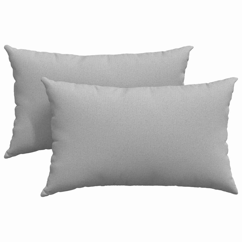 Coussins de canapé 2 pcs Gris nuage 50 x 30 cm Tissu