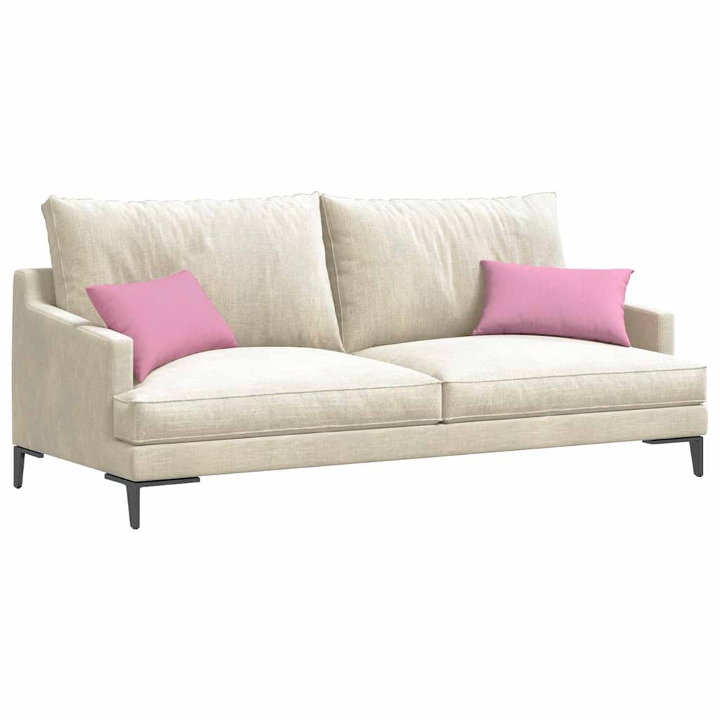 Couch Cushions 2 pcs Pink 50 x 30 cm Fabric