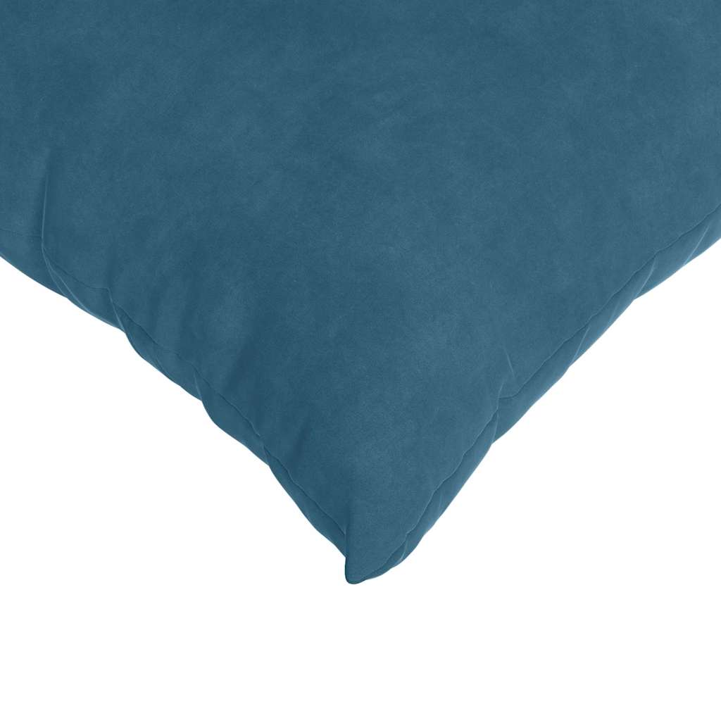 Coussins de canapé 2 pièces bleu 50 x 30 cm velours côtelé