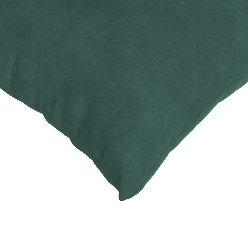 Coussins de canapé, lot de 2, vert foncé, 50 x 30 cm, velours côtelé
