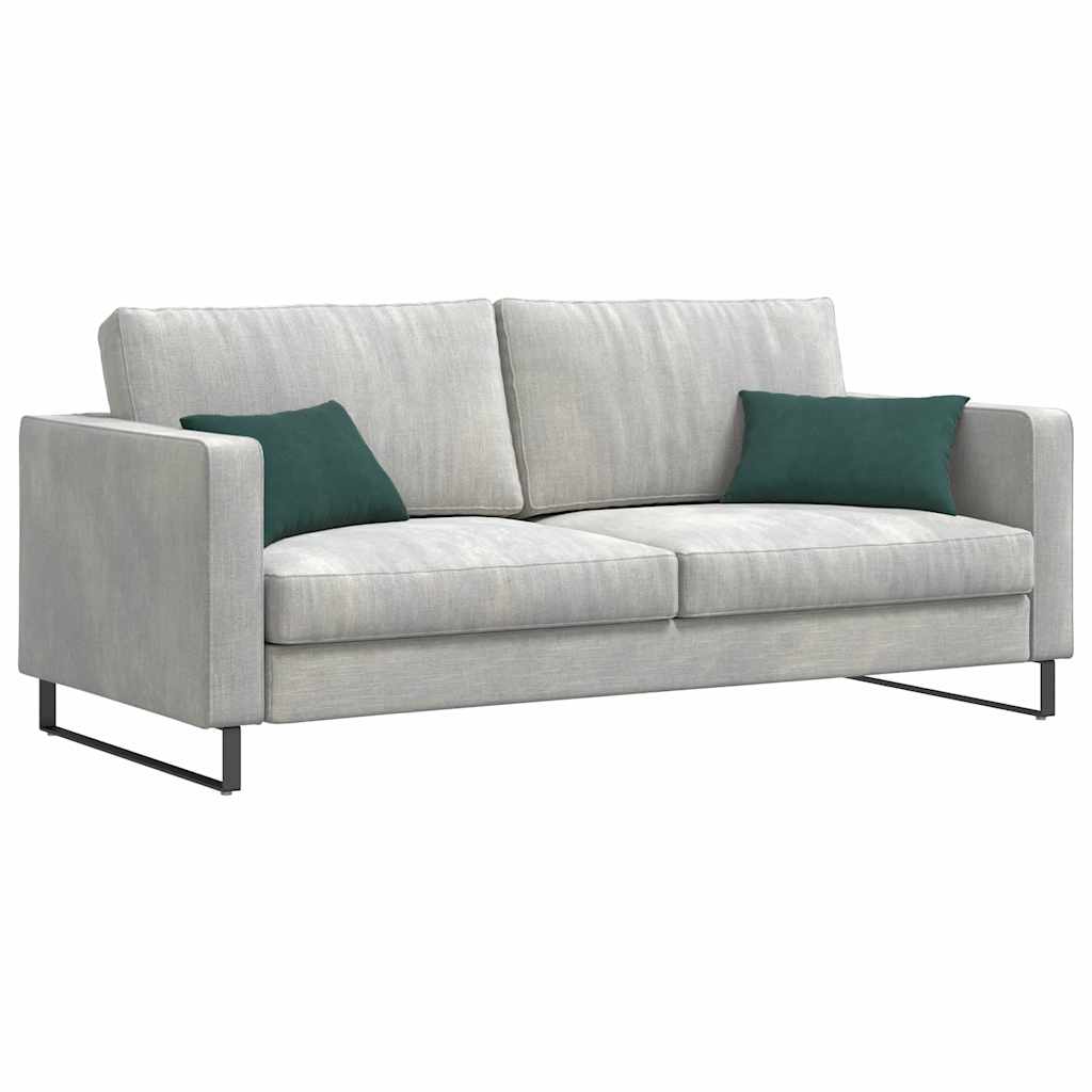 Coussins de canapé, lot de 2, vert foncé, 50 x 30 cm, velours côtelé