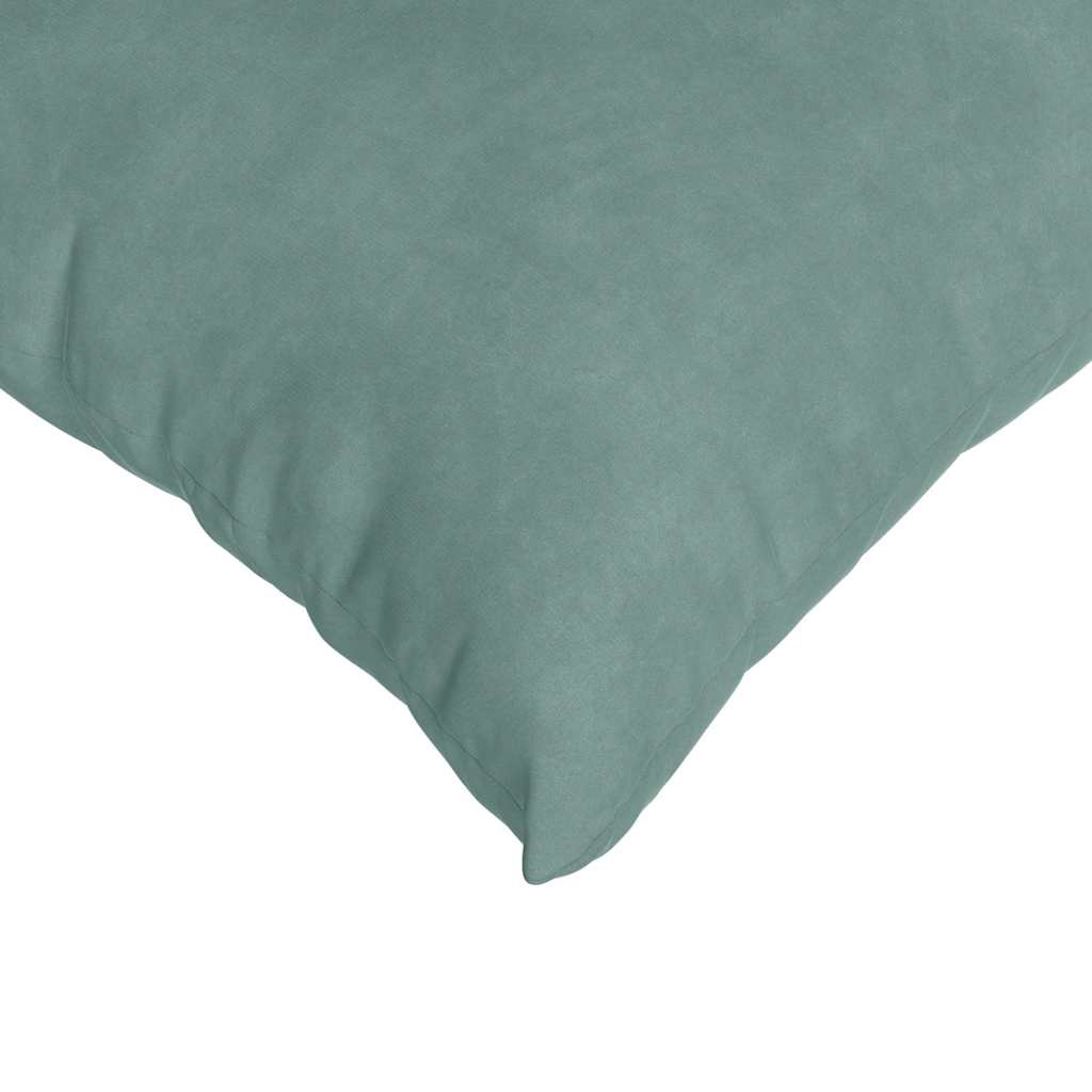 Coussins de canapé, 2 pièces, vert marin, 50 x 30 cm, velours côtelé