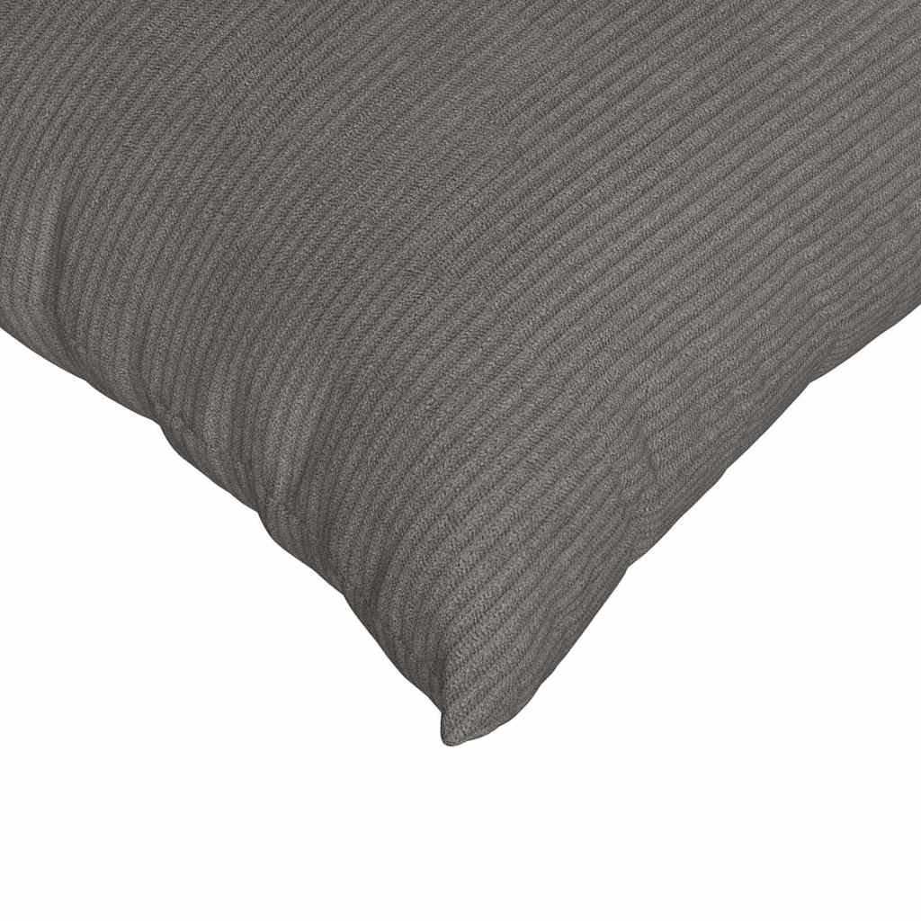 Coussins de canapé 2 pièces gris clair 50 x 30 cm en velours côtelé
