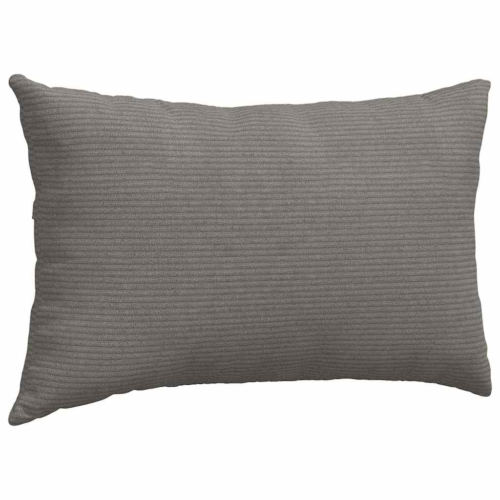 Coussins de canapé 2 pièces gris clair 50 x 30 cm en velours côtelé