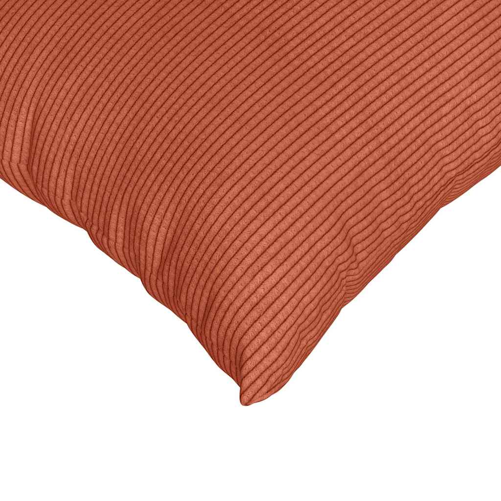 Coussins de canapé 2 pièces rouge-orange 50 x 30 cm en velours côtelé