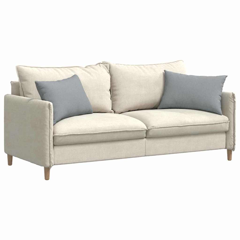 Couch Cushions 2 pcs Light Grey 60 x 40 cm Fabric