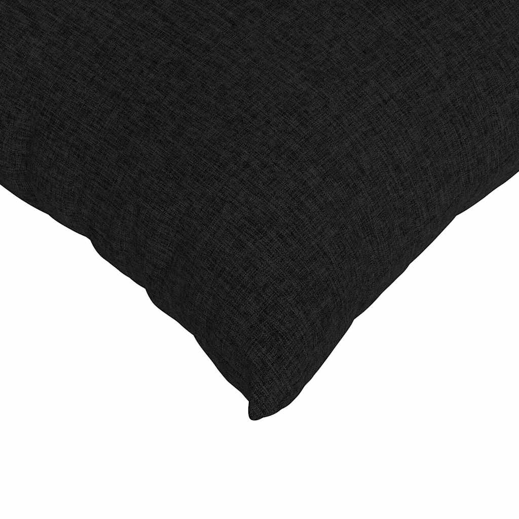 Sofa cushions 2 pcs Black 60 x 40 cm Fabric