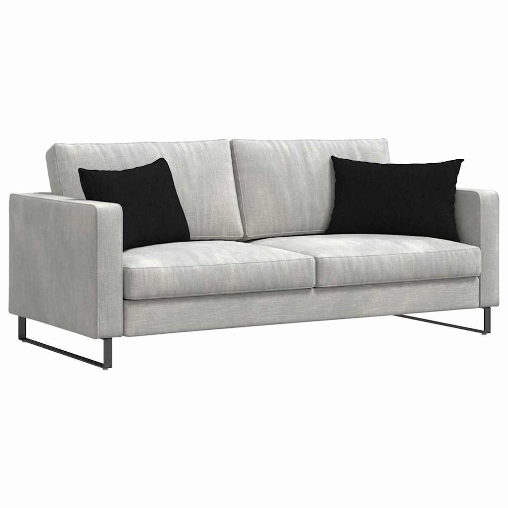 Sofa cushions 2 pcs Black 60 x 40 cm Fabric
