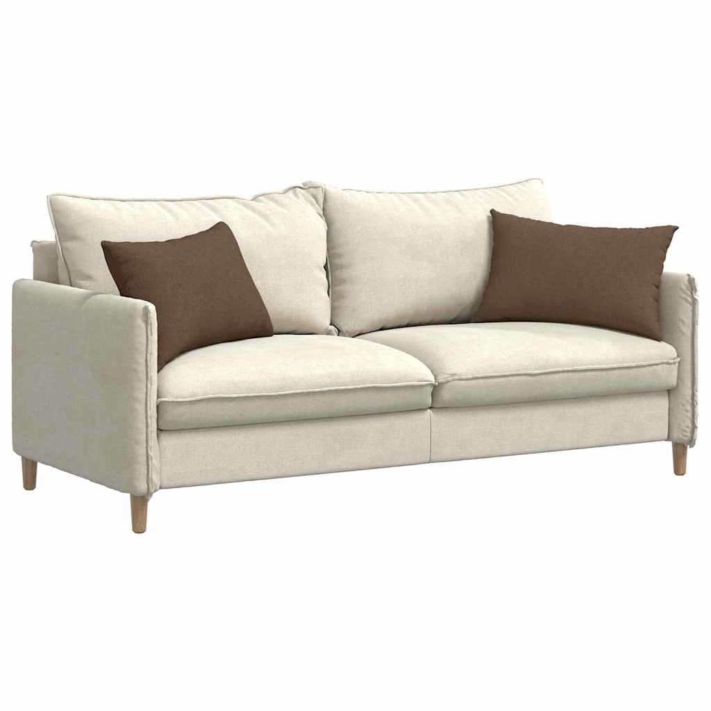 Sofa Cushions 2 pcs Brown 60 x 40 cm Fabric