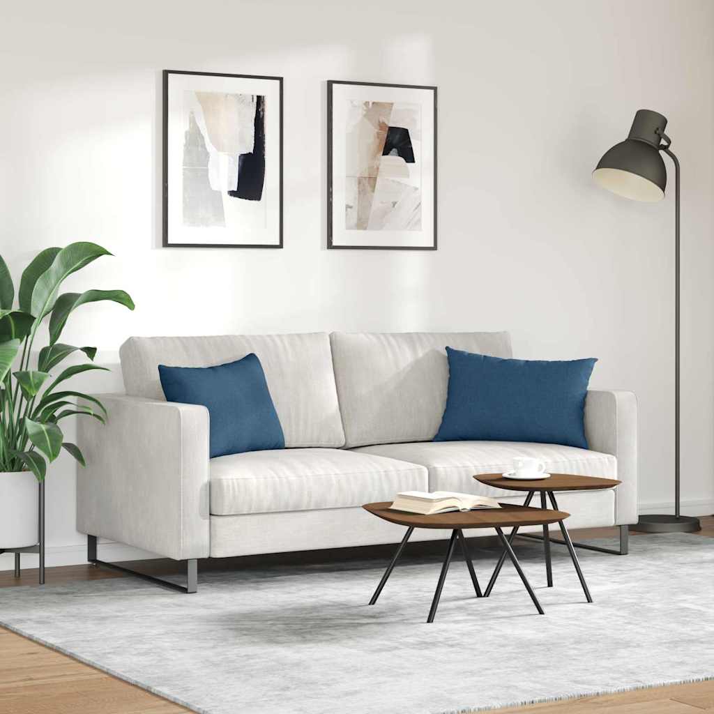 Sofa cushions 2 pcs Blue 60 x 40 cm Fabric