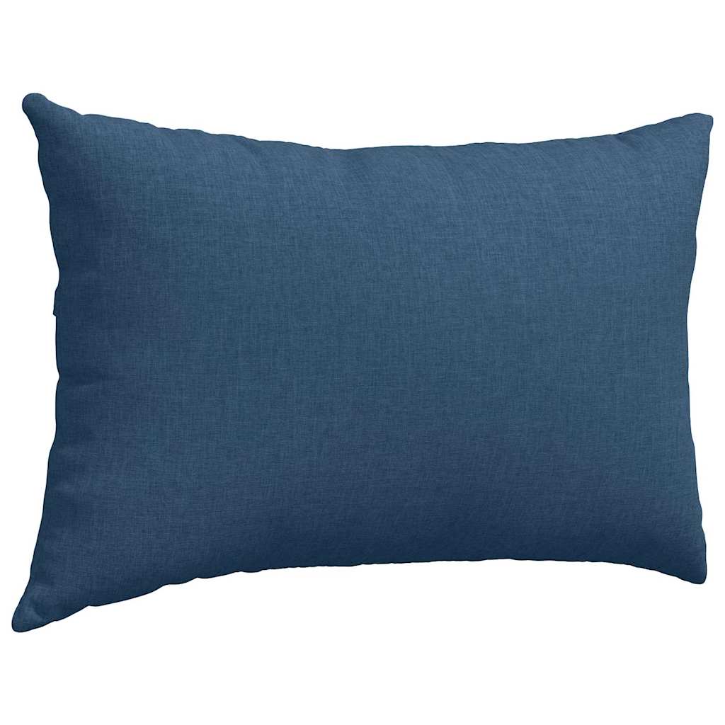Sofa cushions 2 pcs Blue 60 x 40 cm Fabric