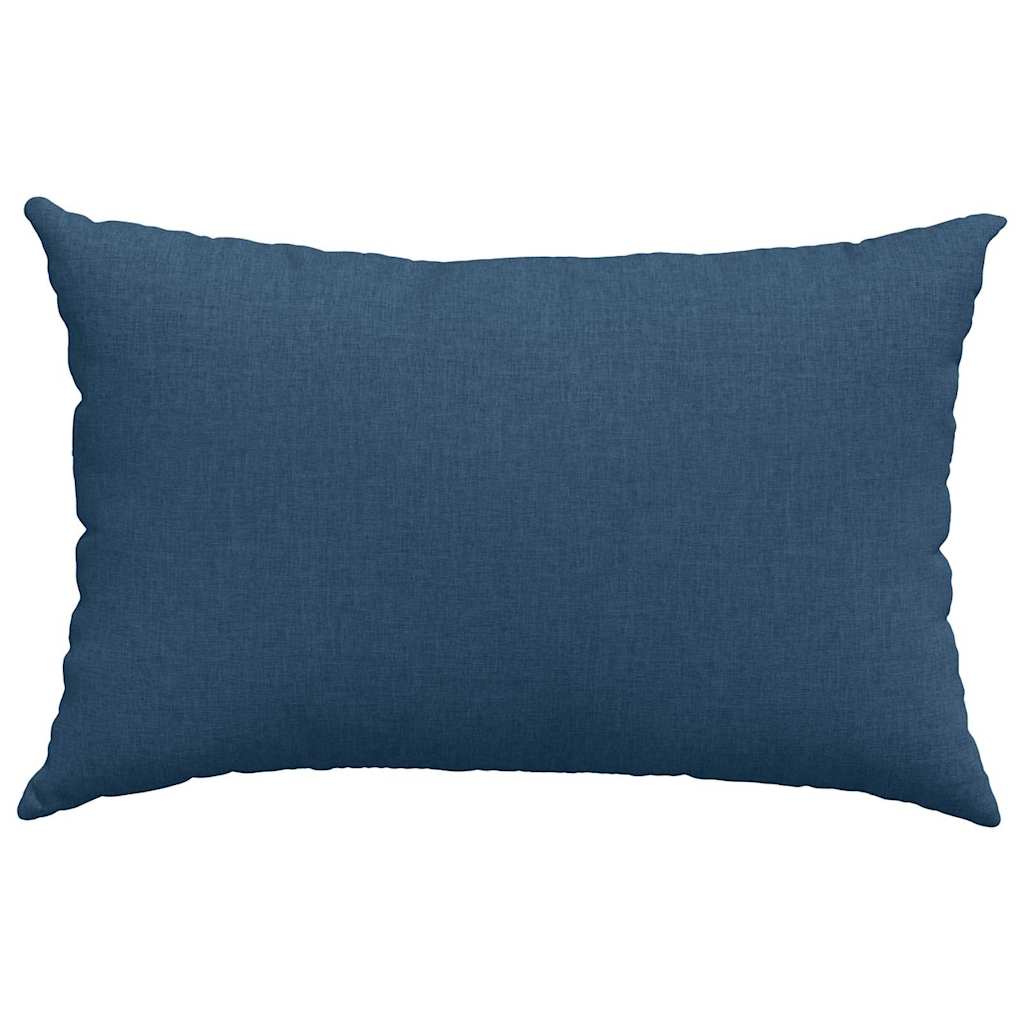 Sofa cushions 2 pcs Blue 60 x 40 cm Fabric