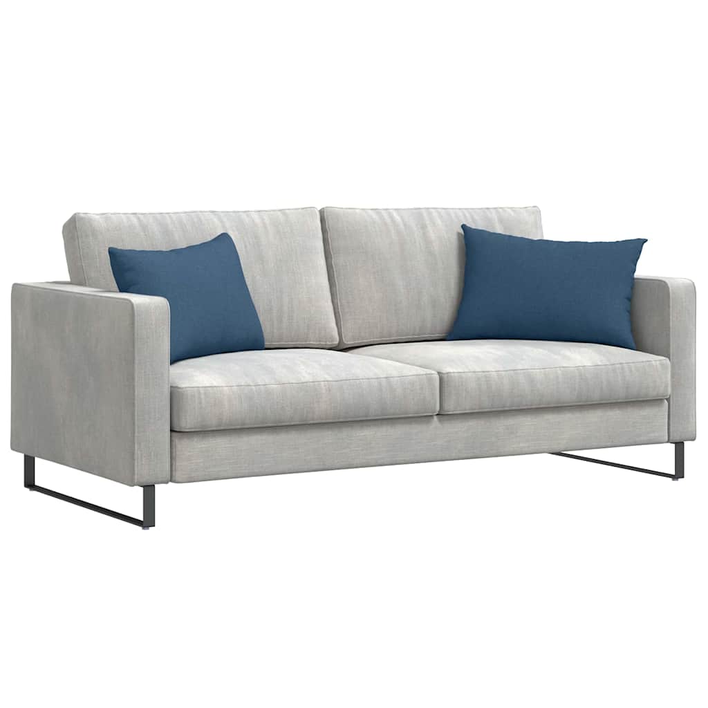 Sofa cushions 2 pcs Blue 60 x 40 cm Fabric