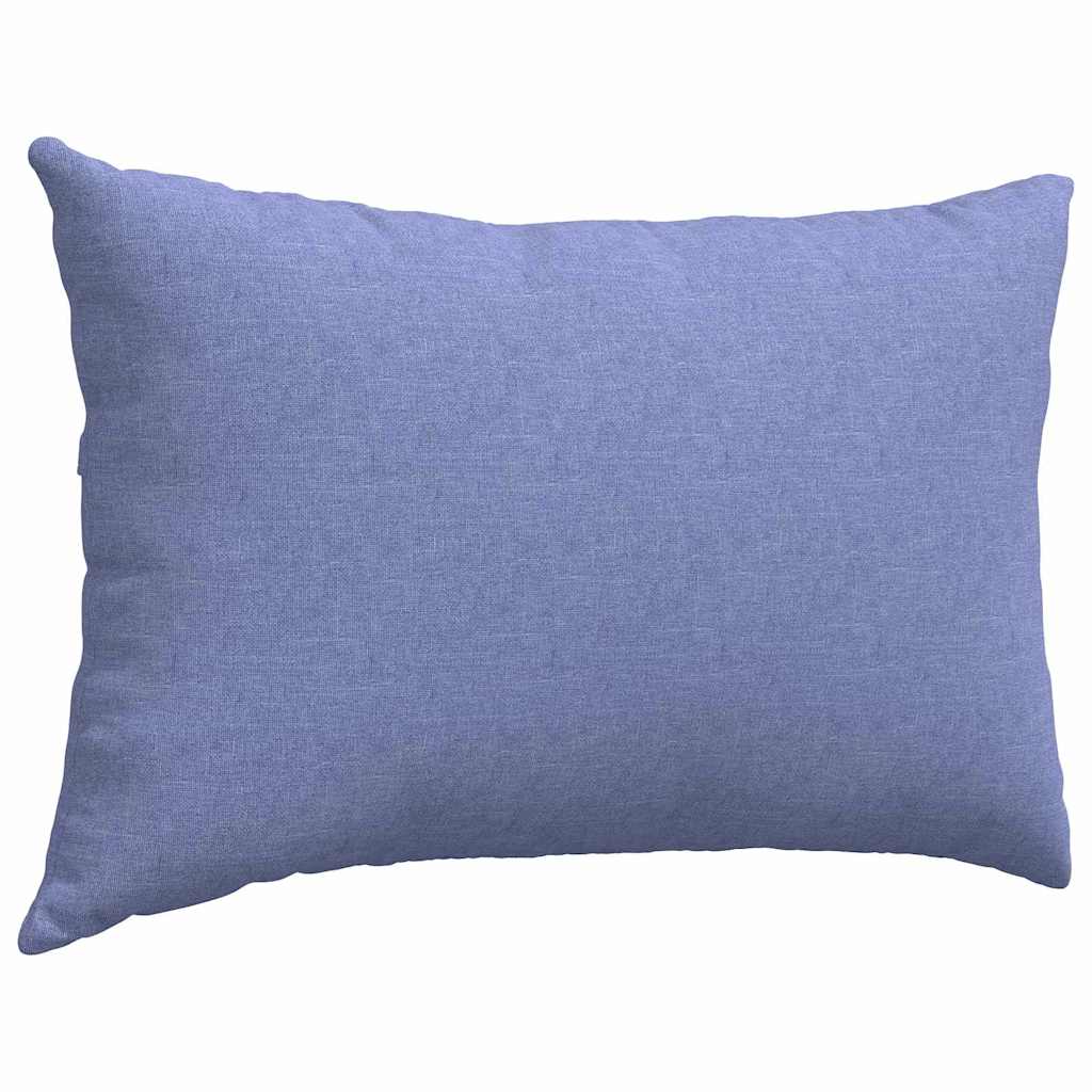 Coussins de canapé 2 pcs Jean bleu 60 x 40 cm Tissu