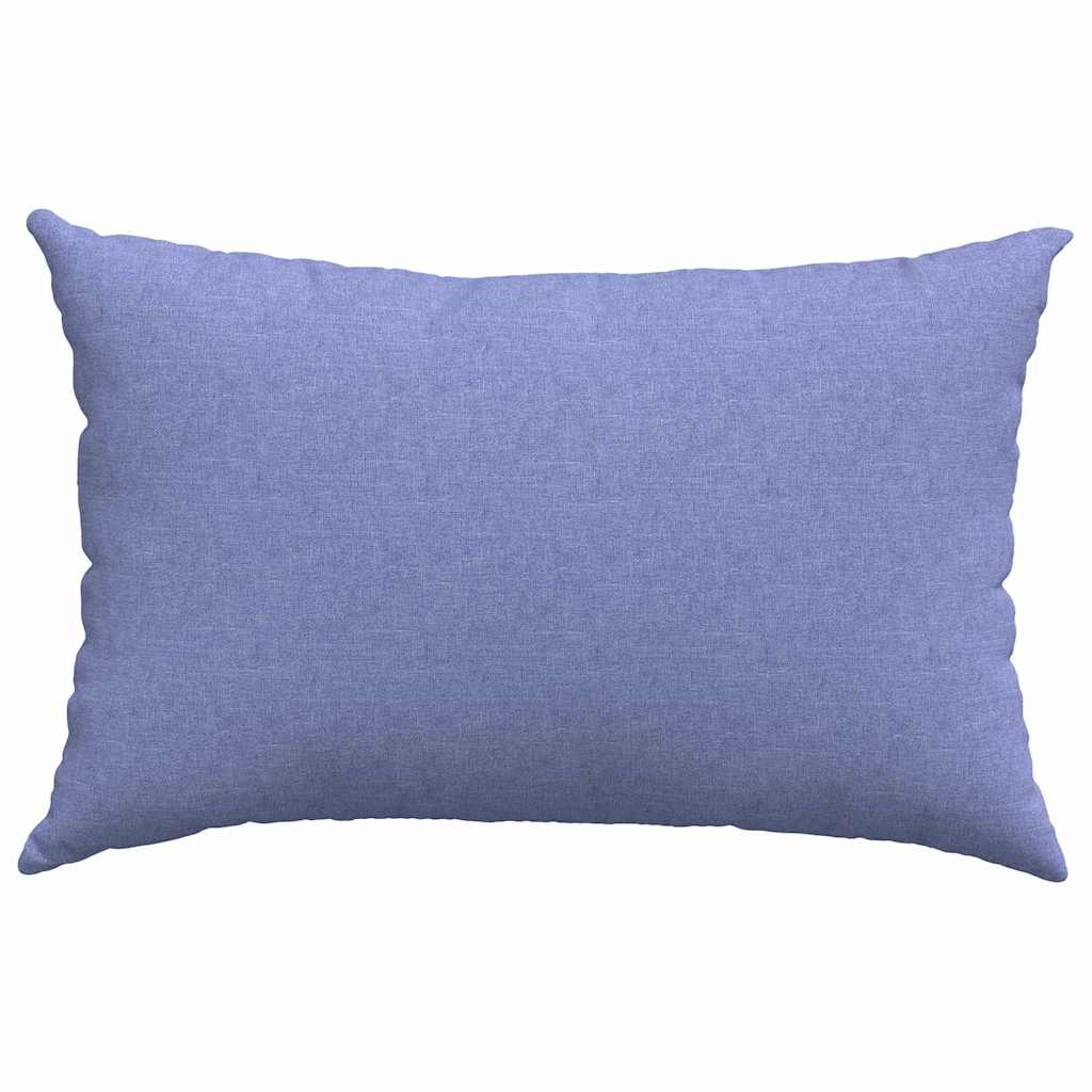 Coussins de canapé 2 pcs Jean bleu 60 x 40 cm Tissu