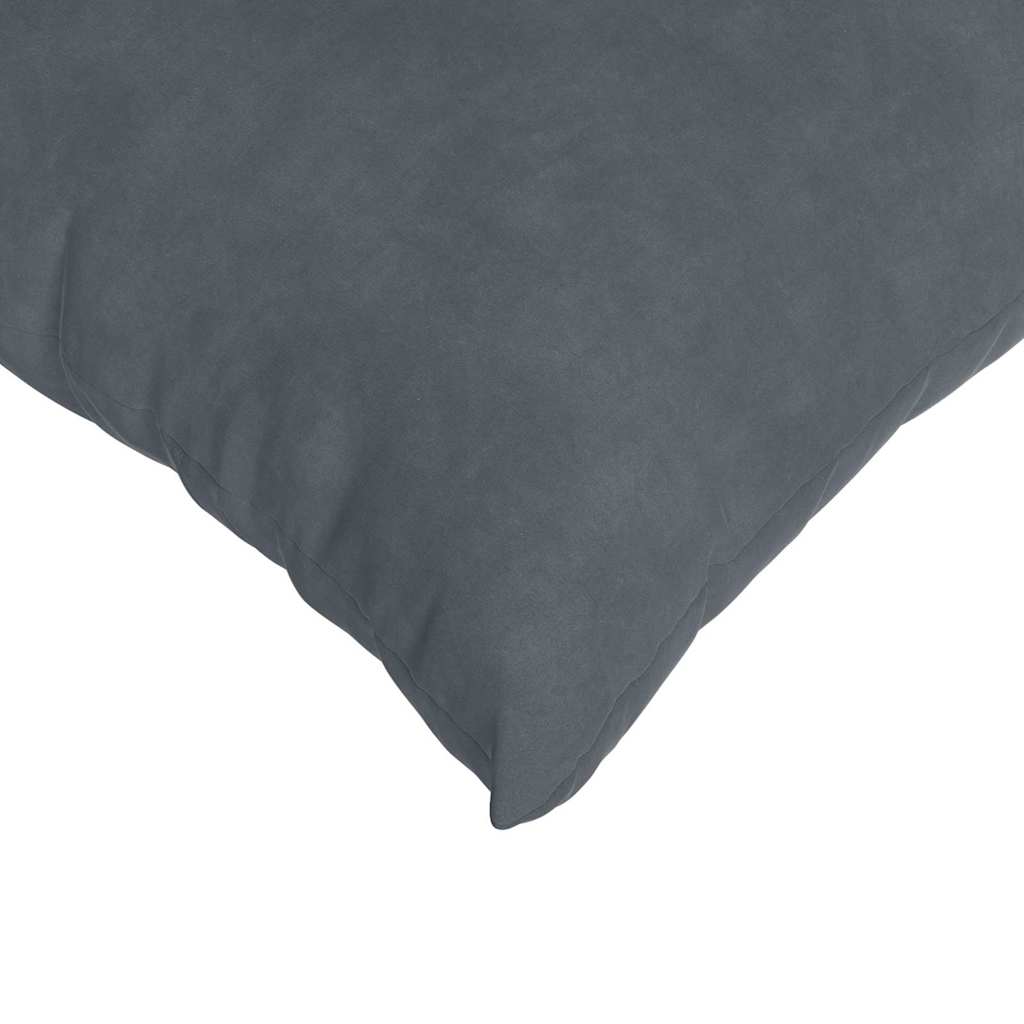 Coussins de canapé 2 pièces gris foncé 60 x 40 cm tissu côtelé
