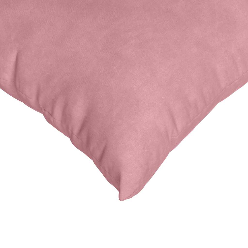 Coussins de canapé 2 pièces roses 60 x 40 cm en velours côtelé