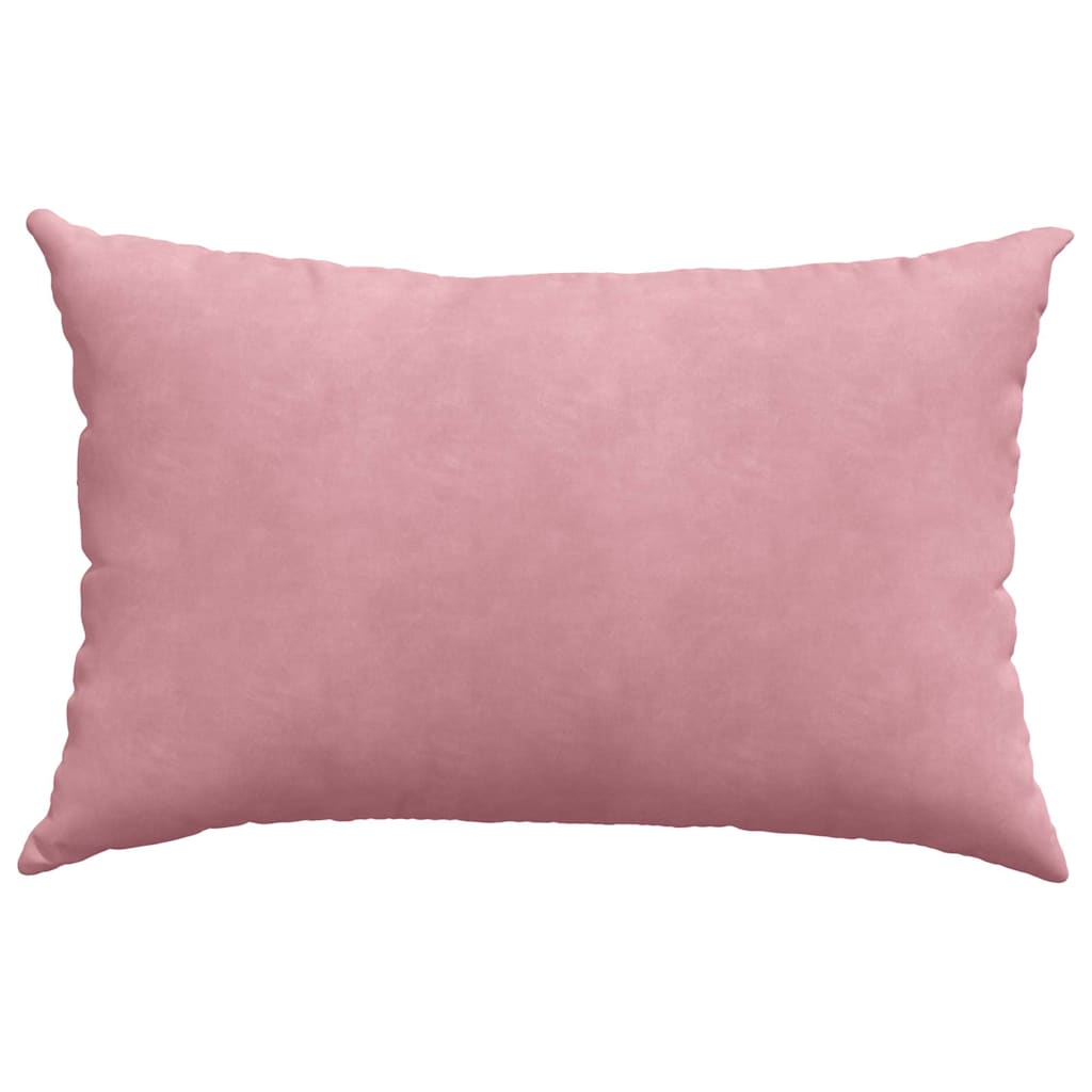 Coussins de canapé 2 pièces roses 60 x 40 cm en velours côtelé