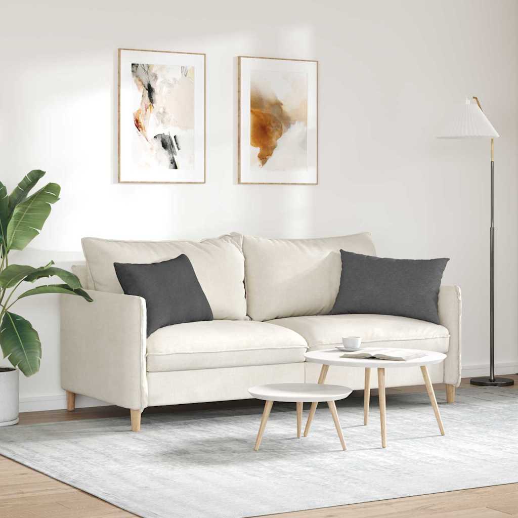 Sofa Cushions 2 Pieces Dark Grey 60 x 40 cm Cord Fabric