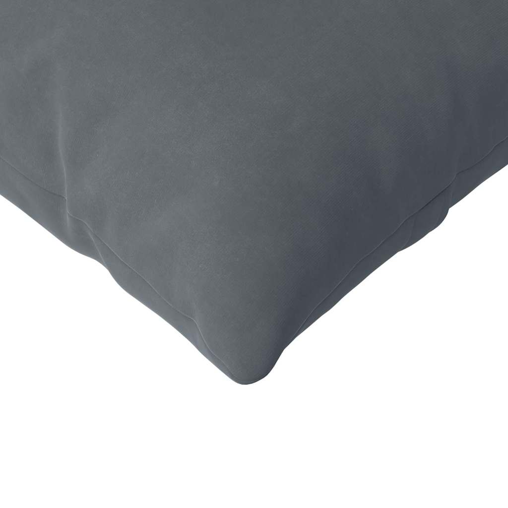 Sofakissen 2 Stück Dunkelgrau 120 x 40 cm Cordstoff