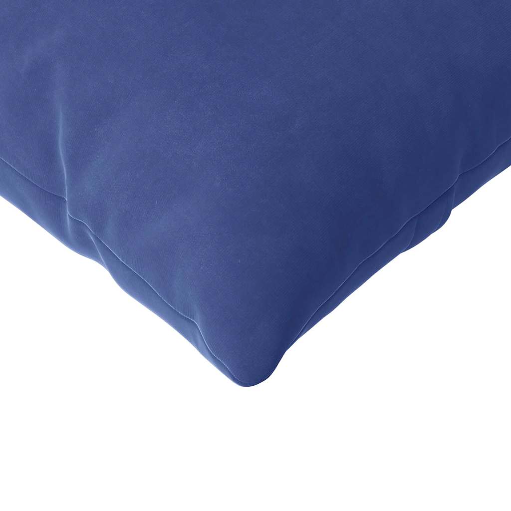 Coussins de canapé 2 pièces bleu police 120 x 40 cm tissu côtelé