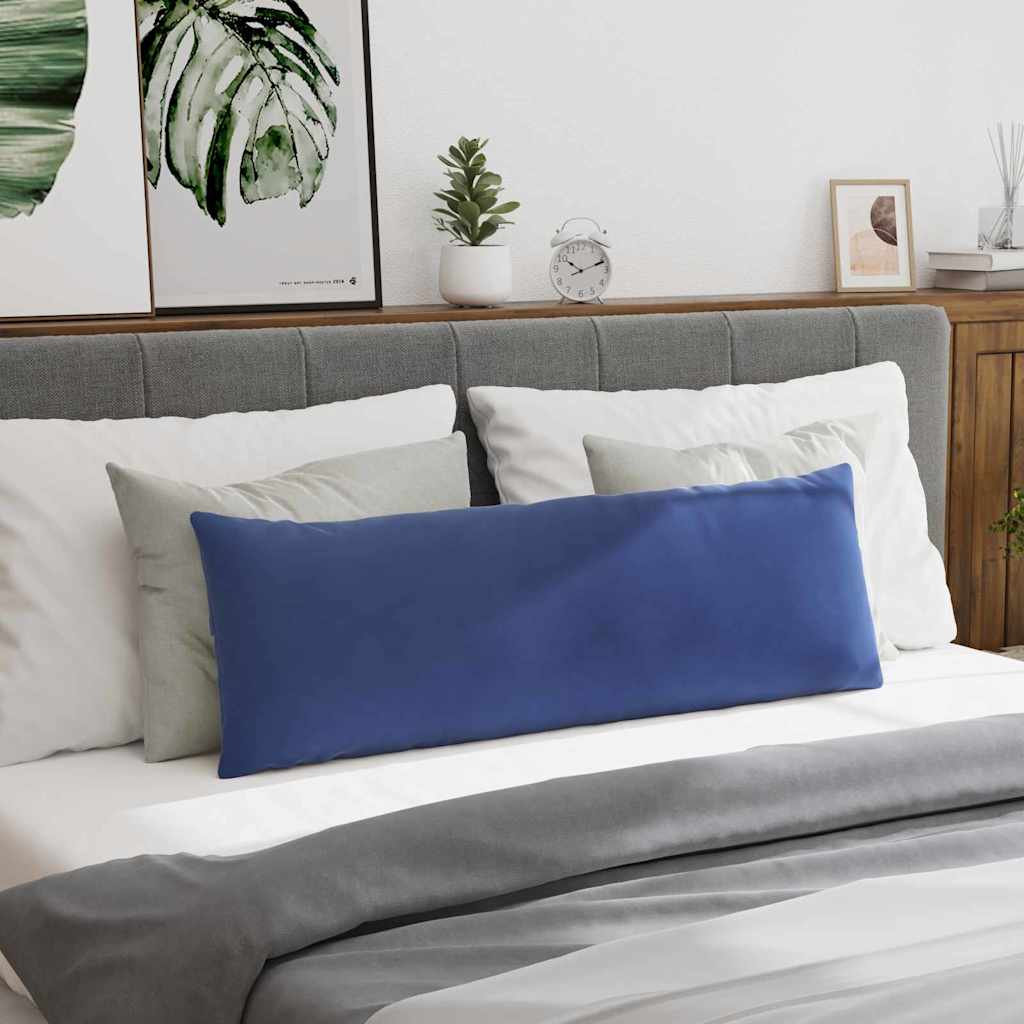 Coussins de canapé 2 pièces bleu police 120 x 40 cm tissu côtelé