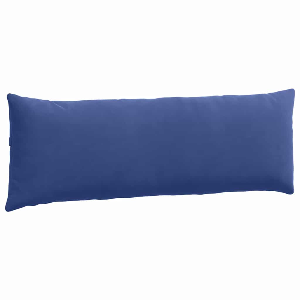 Coussins de canapé 2 pièces bleu police 120 x 40 cm tissu côtelé