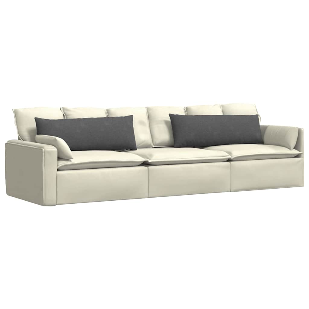 Coussins de canapé 2 pièces gris foncé 120 x 40 cm en velours côtelé