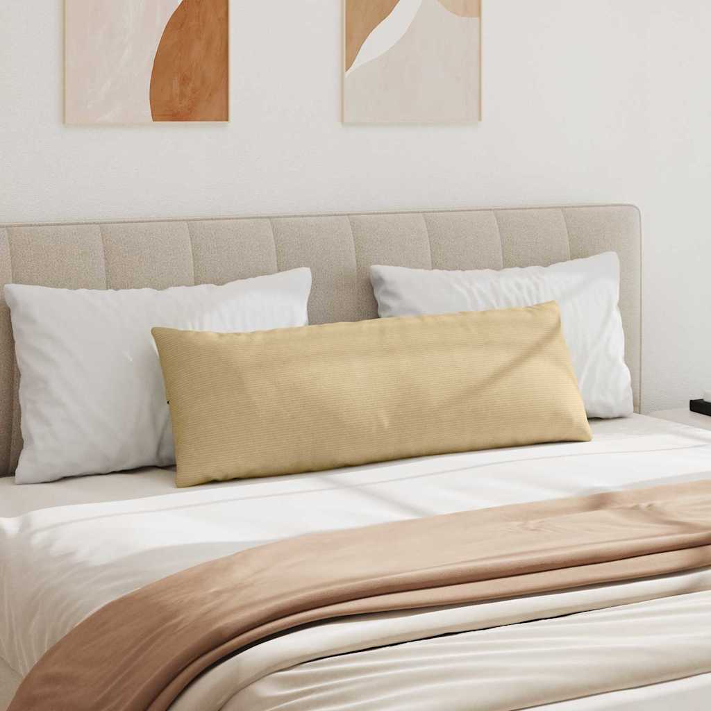 Coussins de canapé 2 pièces gris-vert 120 x 40 cm en velours côtelé