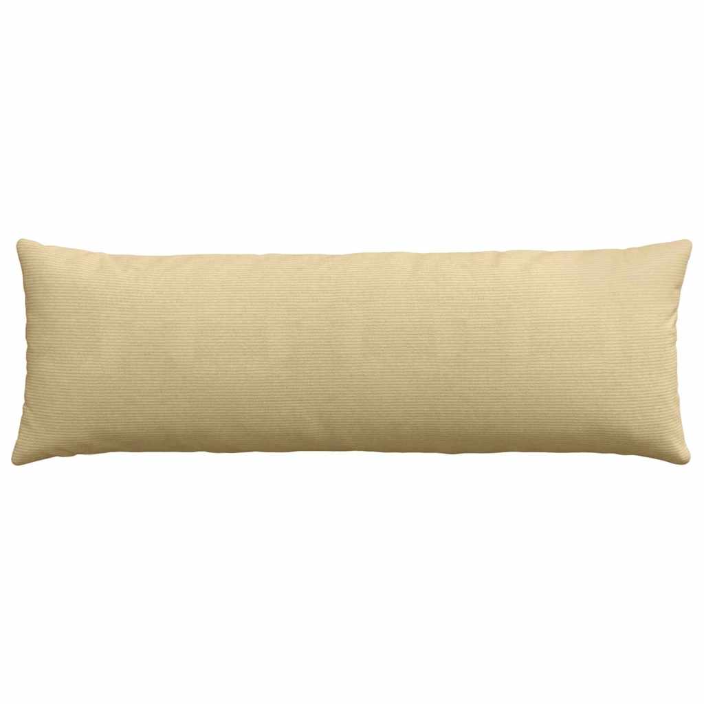 Coussins de canapé 2 pièces gris-vert 120 x 40 cm en velours côtelé