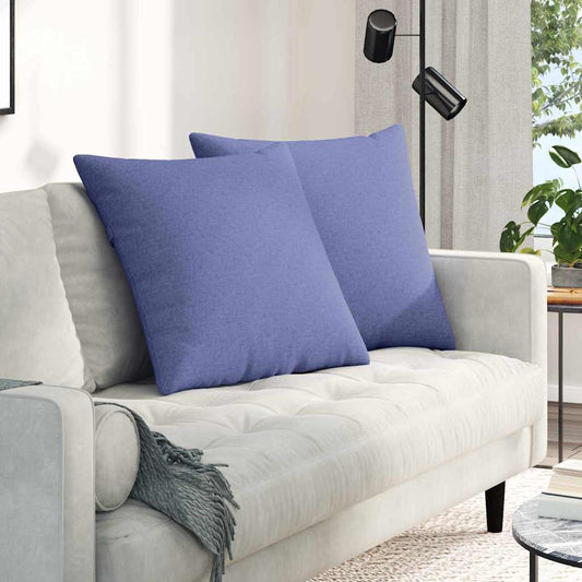 Coussins de canapé 2 pcs Jeans bleu 60 x 60 cm Tissu