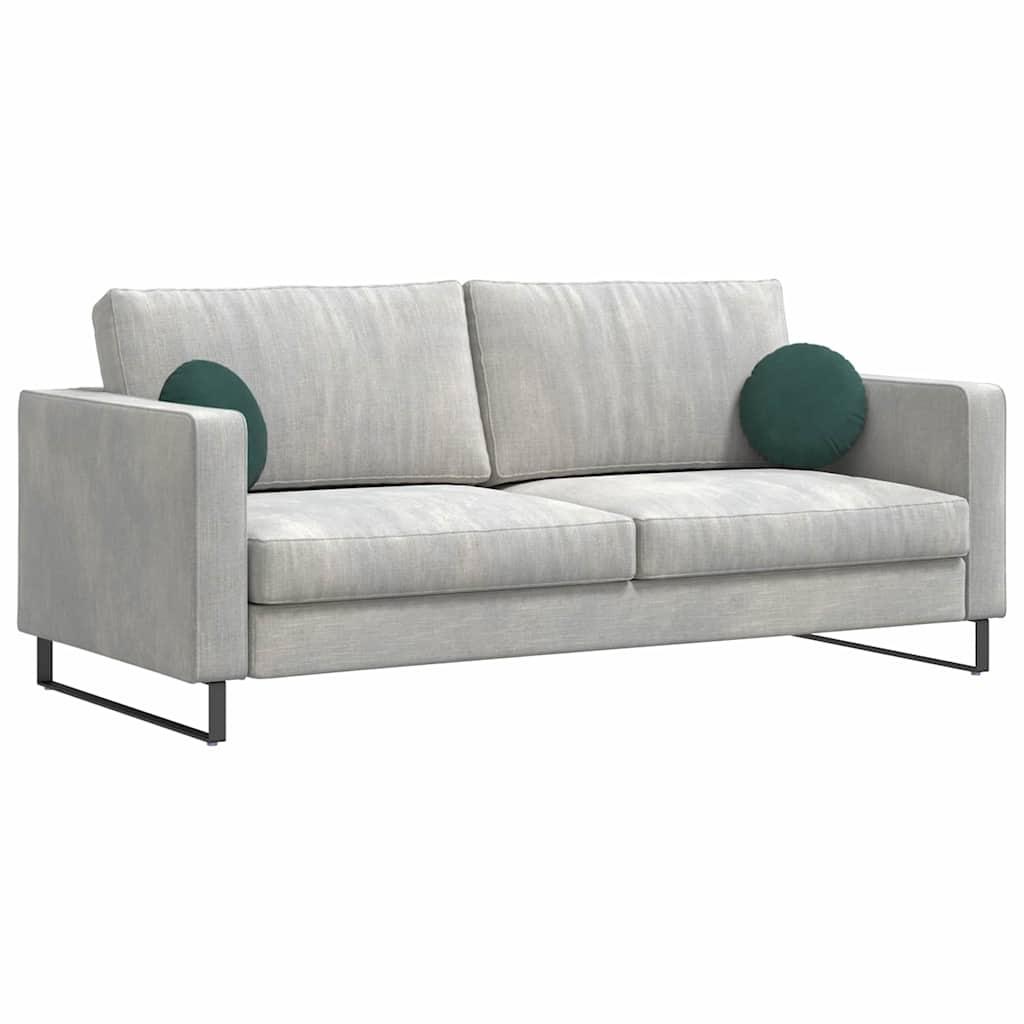 Coussins de chaise 2 pièces vert foncé Ø 30 x 13 cm velours