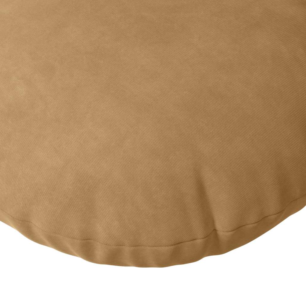 Seat Cushions 2 Pieces Brown Ø 30 x 13 cm Velvet