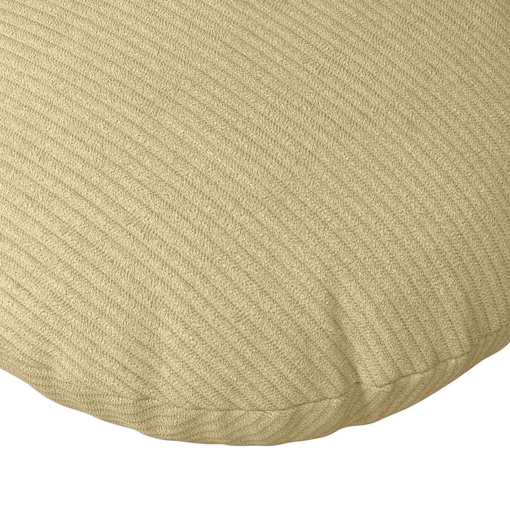 Coussins d'assise 2 pcs Gris-vert Ø 30 cm Tissu côtelé
