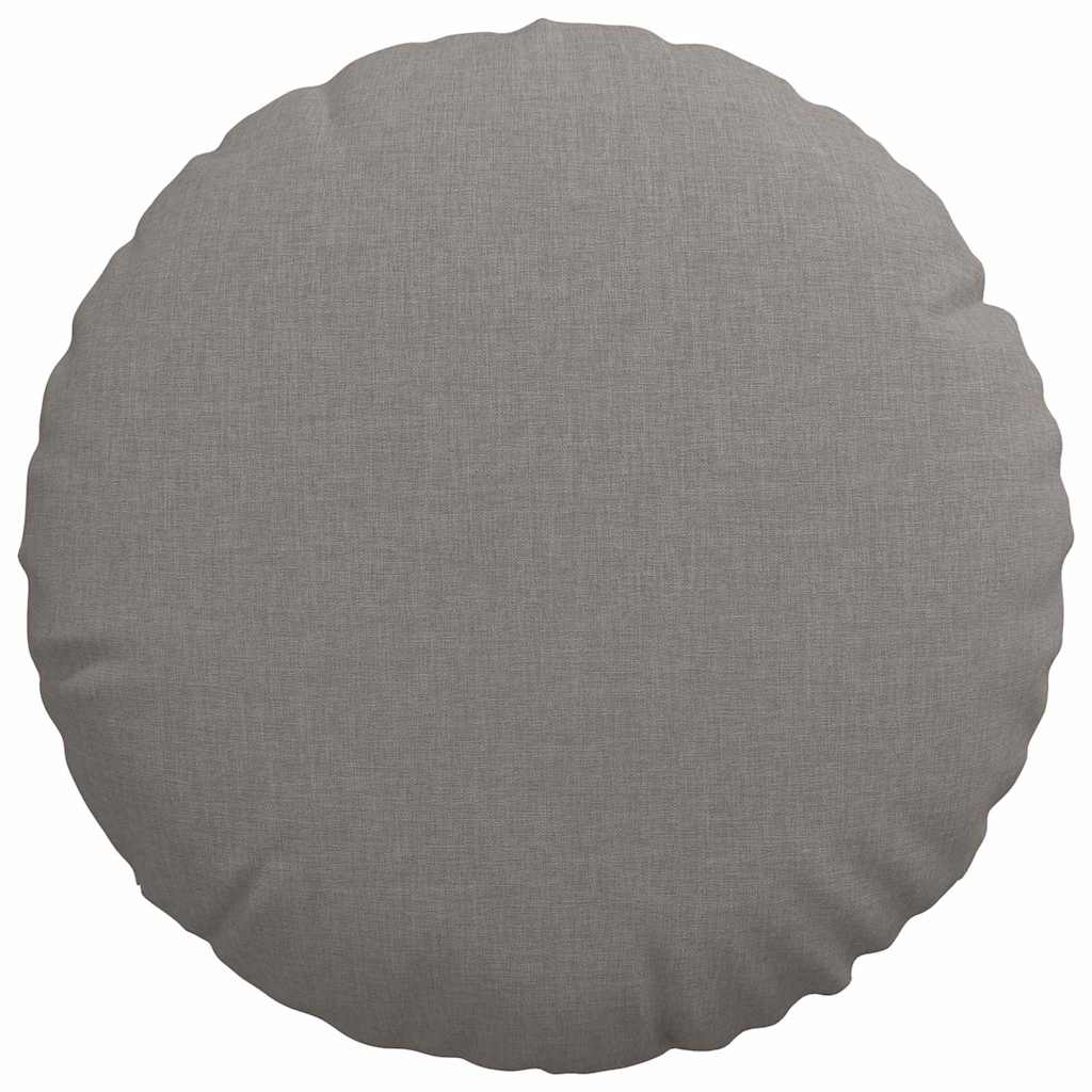 Coussins d'assise 2 pcs Taupe Ø40 x 13 cm Tissu