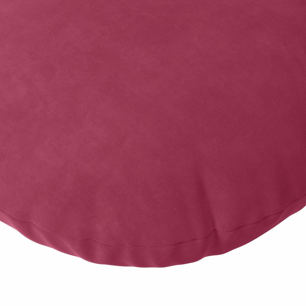 Coussins de chaise 2 pièces Lie de vin Ø 40 x 13 cm Velours