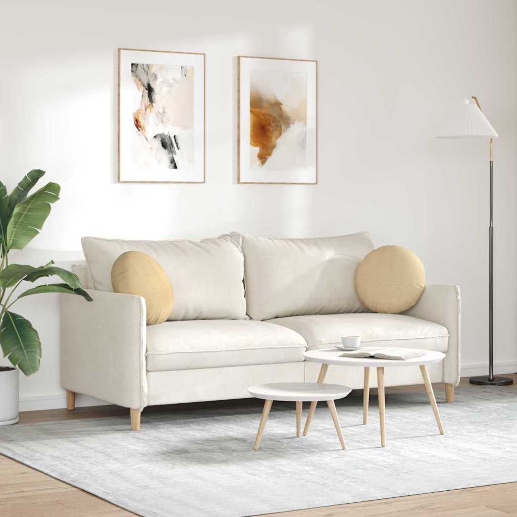 Coussins d'assise 2 pcs Gris-vert Ø 40 cm Velours côtelé