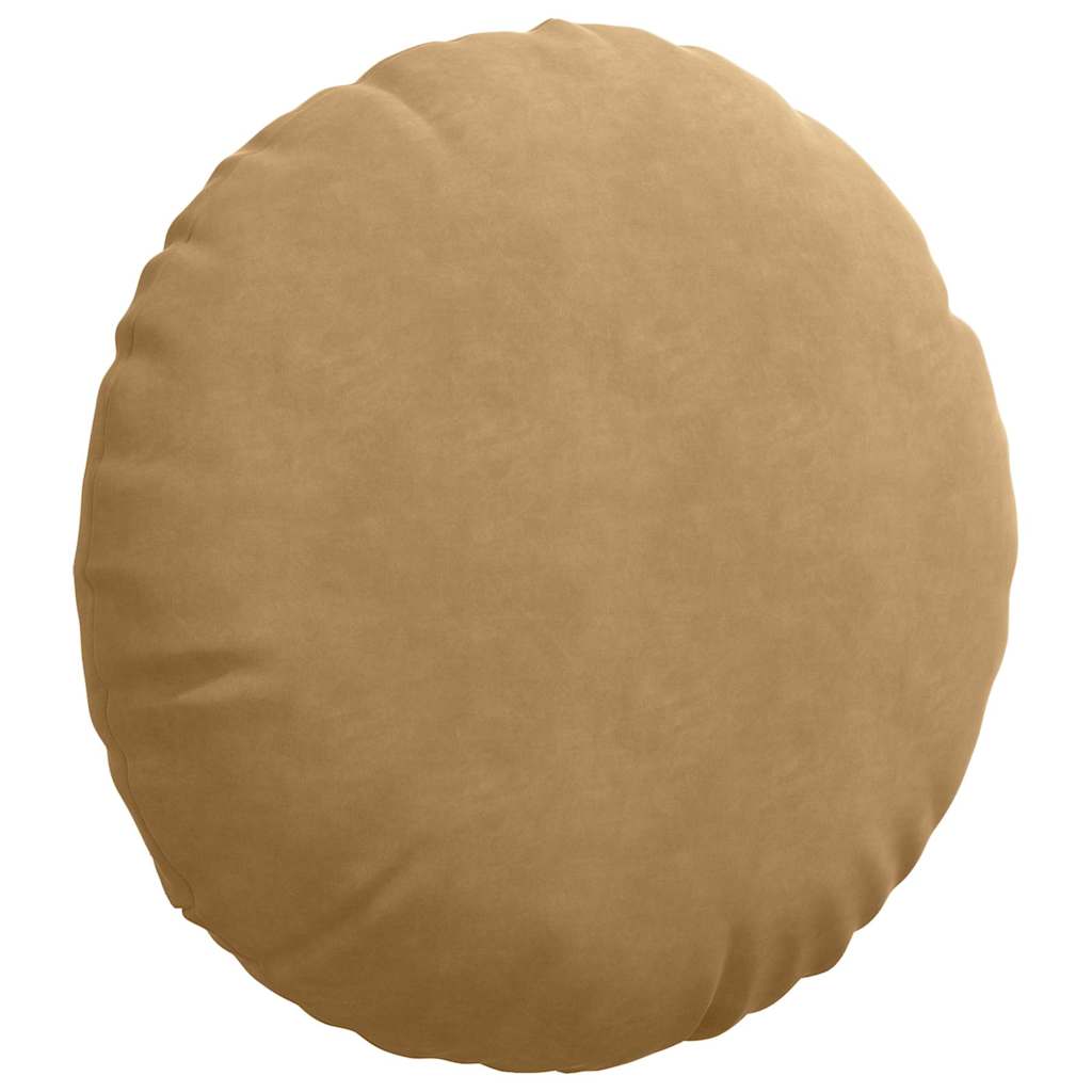 Sitzkissen 2 Stück Braun Ø 60 x 21 cm Samt