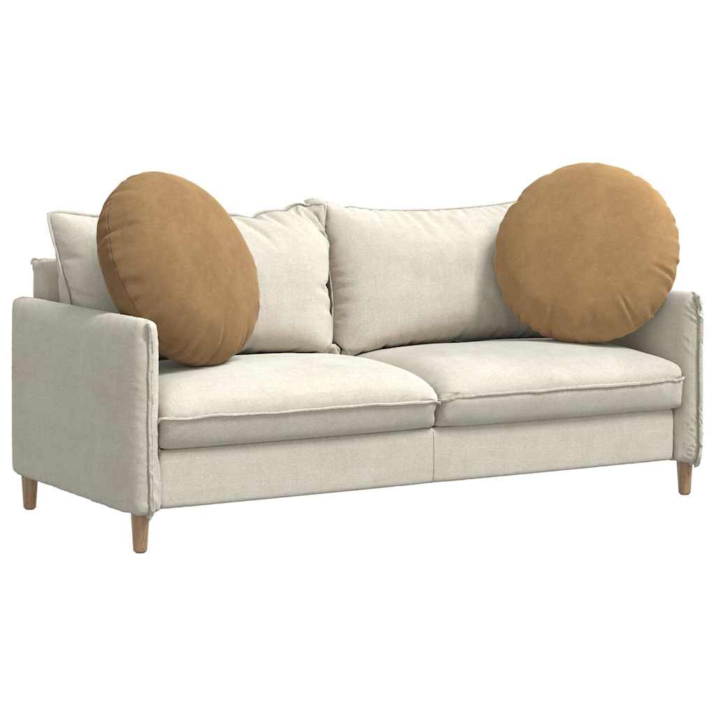 Sitzkissen 2 Stück Braun Ø 60 x 21 cm Samt