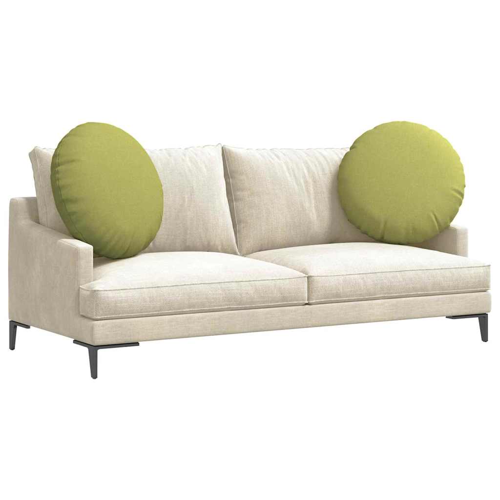 Coussins d'assise 2 pcs Vert clair Ø80 x 29 cm Tissu