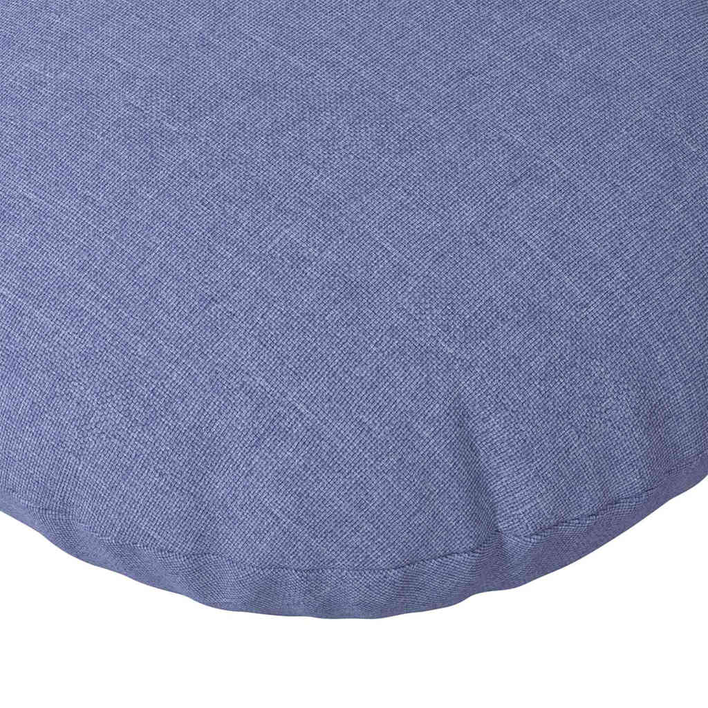Coussins de sol 2 pièces Jean bleu Ø80 x 29 cm Tissu
