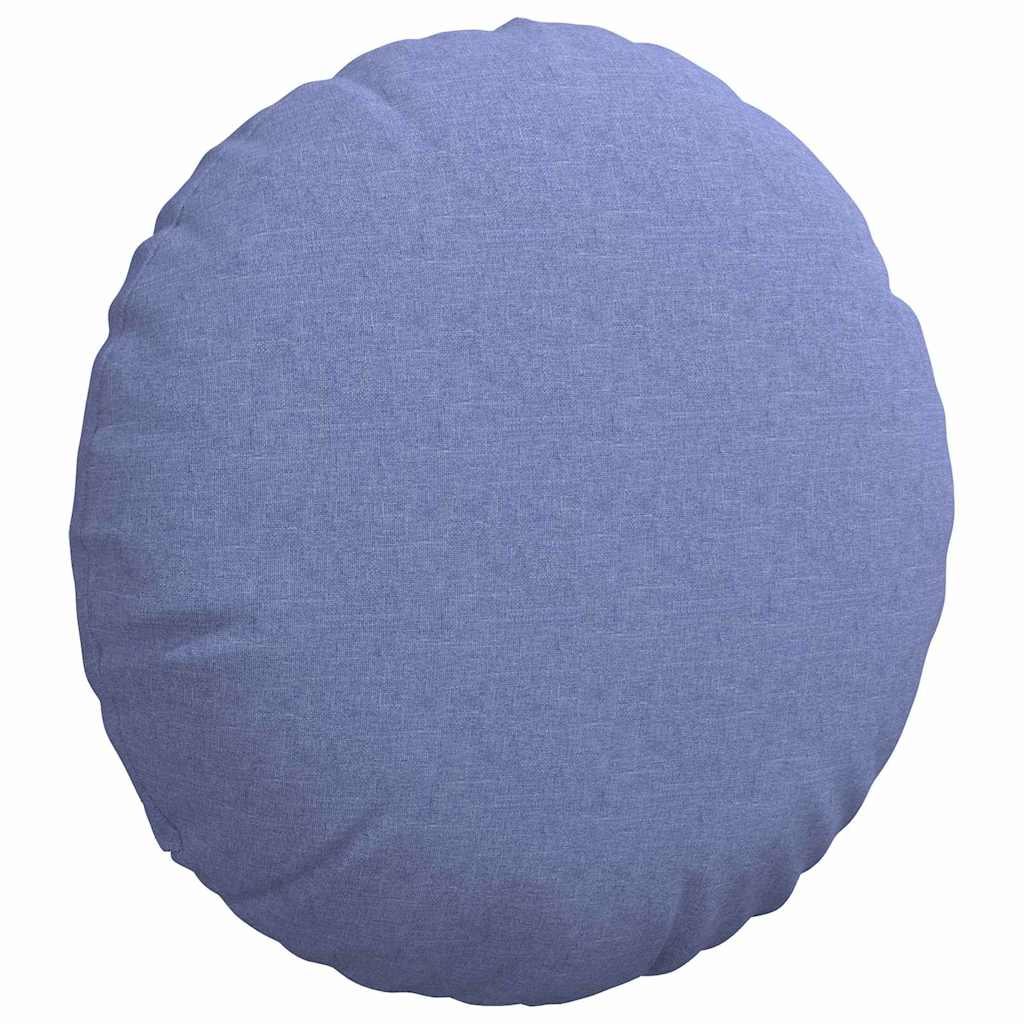 Coussins de sol 2 pièces Jean bleu Ø80 x 29 cm Tissu