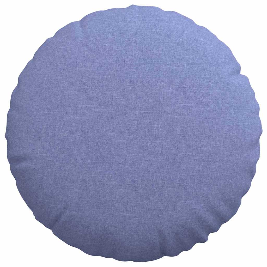 Coussins de sol 2 pièces Jean bleu Ø80 x 29 cm Tissu