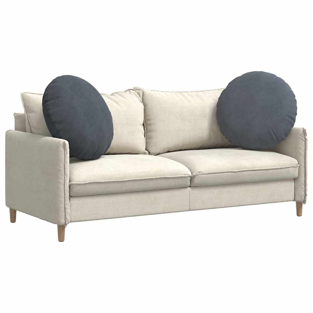 Seat Cushions 2 Pieces Dark Gray Ø 80 x 29 cm Velvet