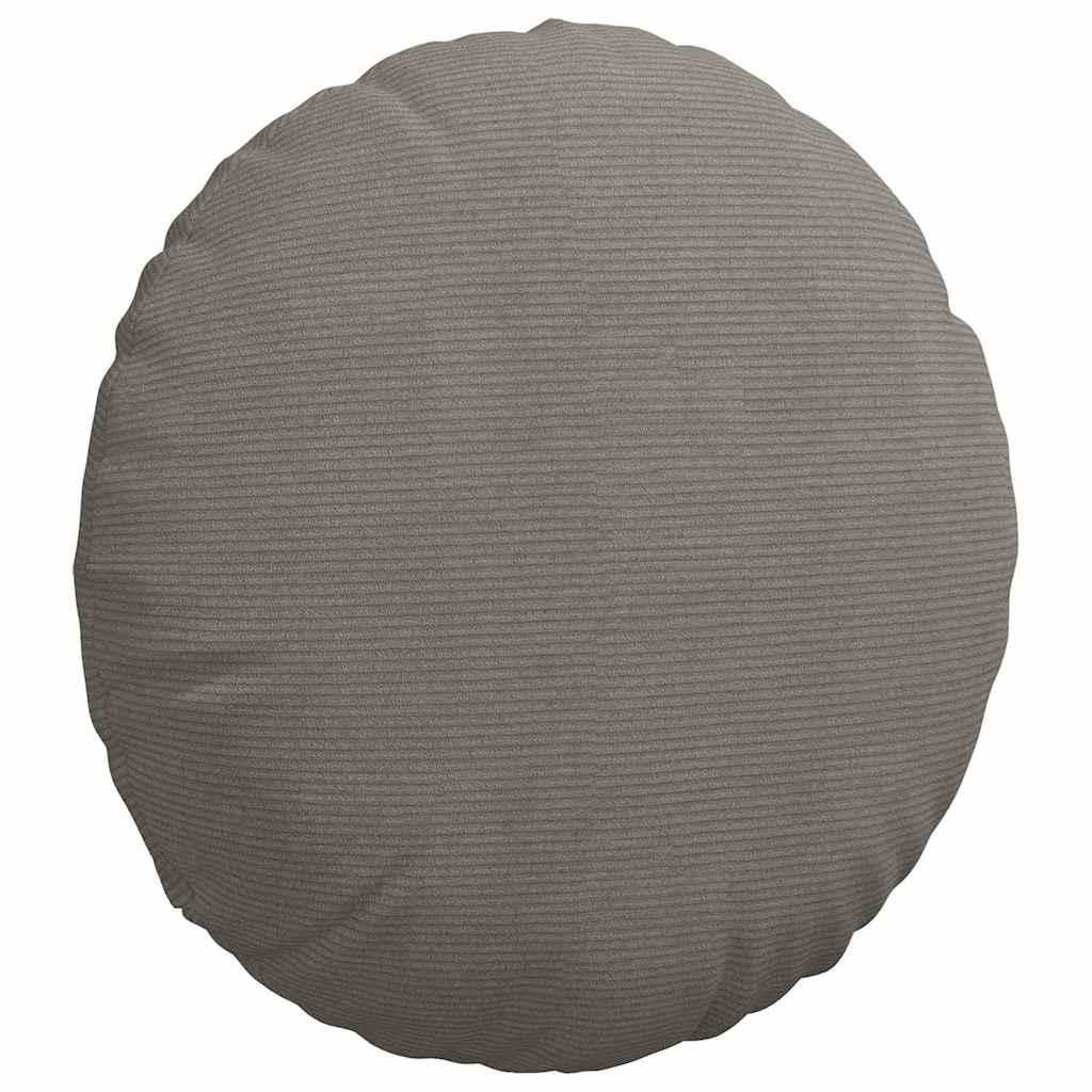 Sitzkissen 2 pcs Hellgrau Ø 80 cm Cordstoff
